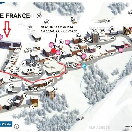 Le France - 3 Pieces 6/7 Pers - Le France - 521fr - Plagne Centre Mae-9494 *